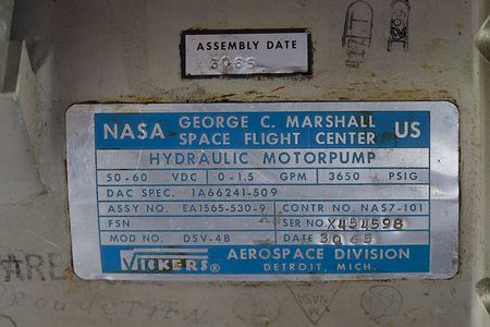 Lot #4203  Saturn V 3rd Stage S-4B Hydraulic Pump - Image 6