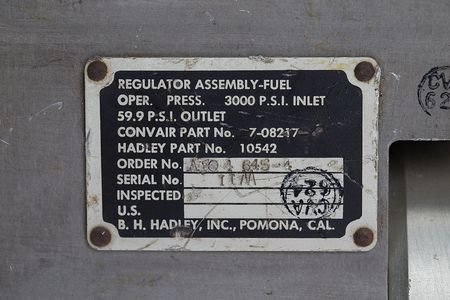 Lot #4707  Atlas Rocket Fuel Pressure Regulator - Image 3