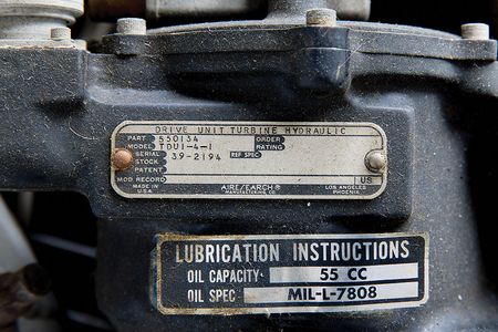 Lot #4686  Nike Hercules Rocket/Missile Auxiliary Power Unit - Image 3