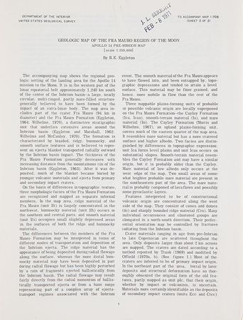 Lot #4382  Apollo 14 Geologic Maps of Moon - Image 3