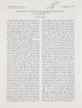 Lot #4382  Apollo 14 Geologic Maps of Moon - Image 5