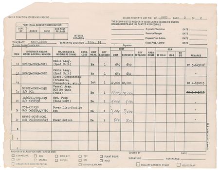 Lot #4656  Space Shuttle Reaction Control System Helium Tank - Image 9