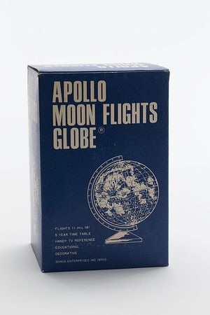Lot #4492 Alan Bean Signed Lunar Globe - Image 1