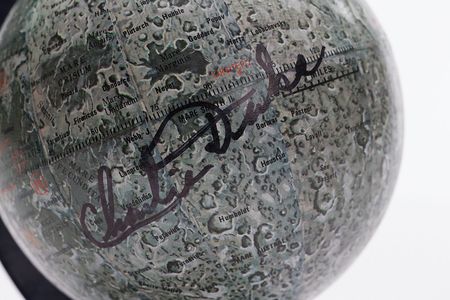 Lot #4564 Charlie Duke Signed Lunar Globe - Image 3