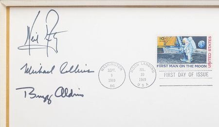 Lot #4355 Michael Collins's Apollo 11 Signed Splashdown Party Program - Image 3