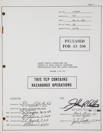Lot #4480  Apollo 11 Launch Vehicle Operations Manual - Image 2