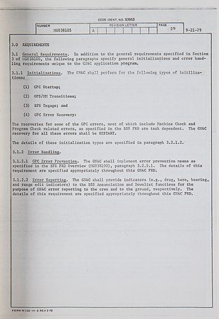 Lot #4675  Space Shuttle Backup Flight System Requirements Document - Image 5