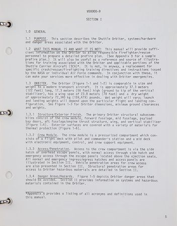 Lot #4676  Space Shuttle Orbiter Crash and Rescue Manual - Image 4