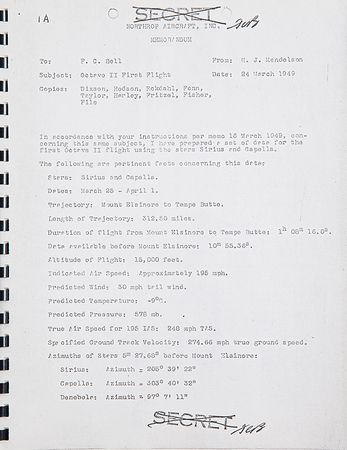 Lot #4701  Northrop Project 25/Octave II Memos - Image 5