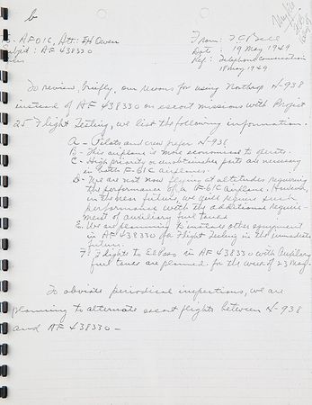 Lot #4701  Northrop Project 25/Octave II Memos - Image 19