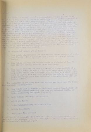 Lot #4243  Apollo Logistics Vehicle Earth Landing System Report - Image 3