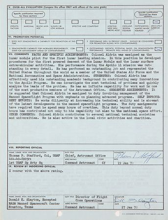 Lot #4307 Buzz Aldrin's Air Force Military Records - Image 5