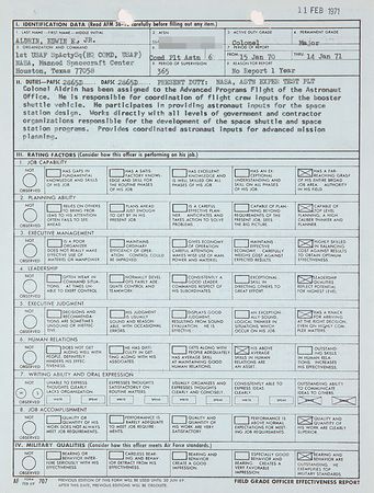Lot #4307 Buzz Aldrin's Air Force Military Records - Image 6
