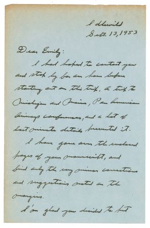 Lot #4032 Charles Lindbergh Autograph Letter Signed - Image 2