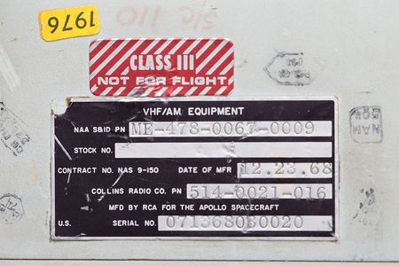 Lot #4163  Apollo Block I/II VHF Radio - Image 3