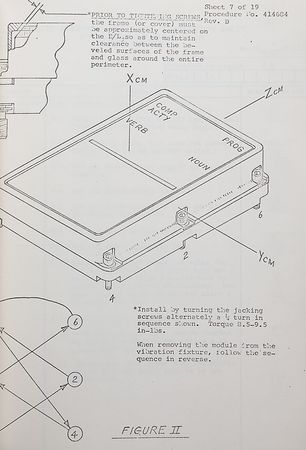 Lot #4184  Apollo Display and Keyboard Assembly (DSKY) Screen - Image 7