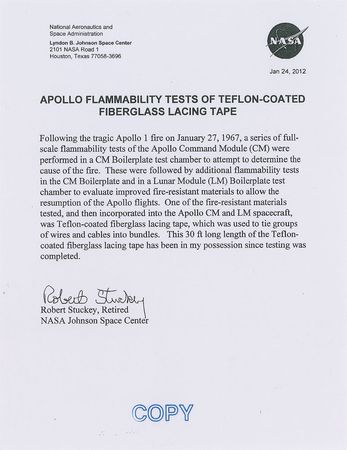 Lot #4325  Apollo 11 Signed Postcard and Artifacts - Image 6