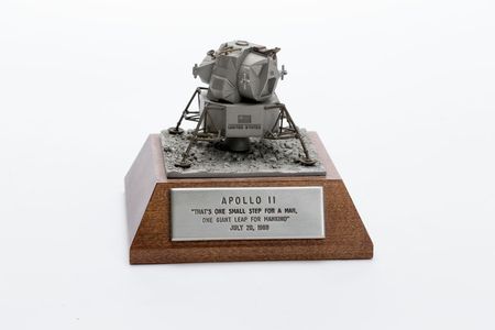 Lot #4357  Lunar Module Sculpture Plaque - Image 1