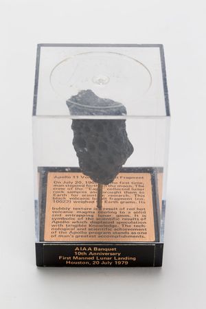 Lot #4358  Replica Apollo 11 Moon Rock Display - Image 3