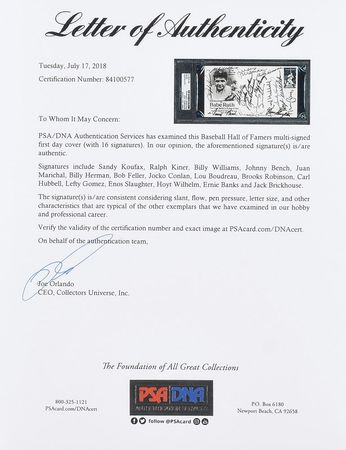 Lot #997 Baseball Hall of Famers - Image 3