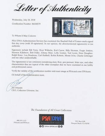 Lot #997 Baseball Hall of Famers - Image 5