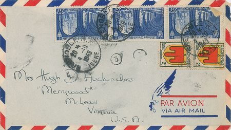 Lot #28 Jacqueline Kennedy Autograph Letter Signed and Annotated Photos: Jackie writes home while studying abroad: 