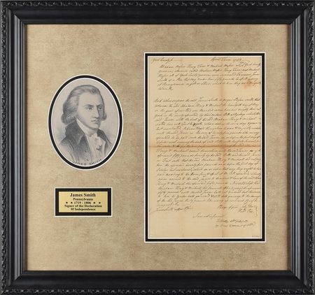 Lot #237 James Smith Signed Document - Image 1
