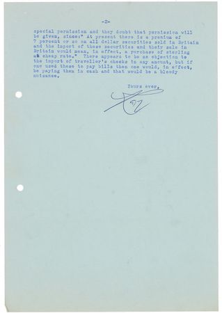 Lot #543 Raymond Chandler: Letters to a fellow crime writer on taxes and 