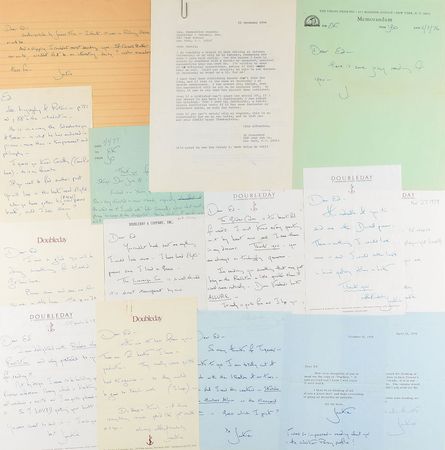 Lot #84 Jacqueline Kennedy Archive of (14) Letters: Archive of Jackie Kennedy letters from her years as a Viking and Doubleday editor—