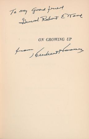 Lot #196 Herbert Hoover Book - Image 1
