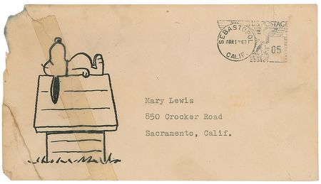 Lot #537 Charles Schulz Sketch - Image 2