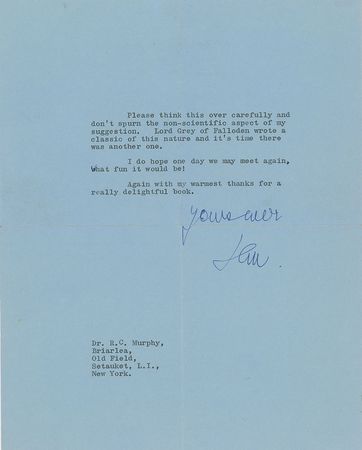 Lot #548 Ian Fleming Typed Letter Signed - Image 2