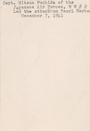 Lot #439 Mitsuo Fuchida Signed Photograph - Image 2