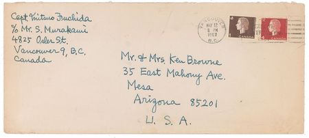 Lot #378 Mitsuo Fuchida Handwritten Letter Signed and Pamphlet - Image 3