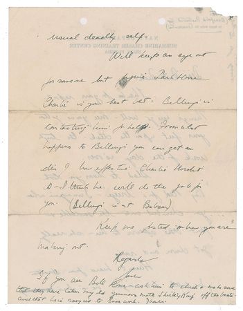 Lot #22 John F. Kennedy Autograph Letter Signed: 