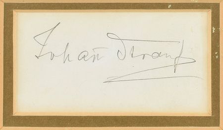 Lot #603 Johann Strauss Signature - Image 2