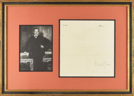 Lot #627 Richard Strauss Signed Document - Image 1