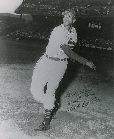 Lot #834 Satchel Paige Signed Photograph - Image 1