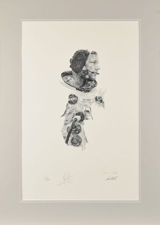 Lot #458 Neil Armstrong: The coveted Armstrong-Calle lithograph - Image 1