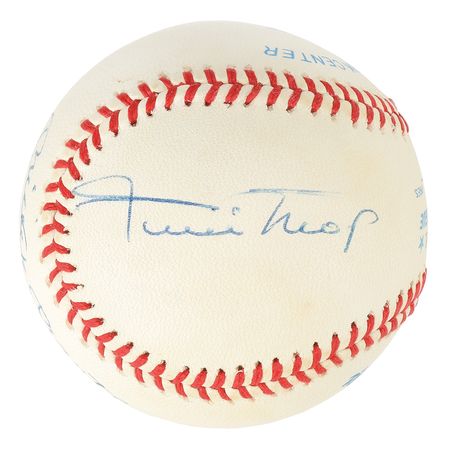 Lot #829 Mantle, Mays, and Snider Baseball - Image 1