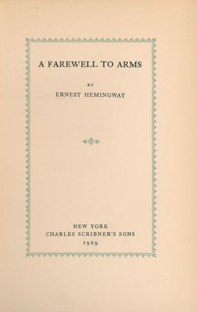 Lot #551 Ernest Hemingway: Sought-after limited edition of A Farewell to Arms - Image 2