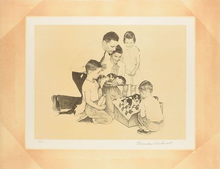 Lot #526 Norman Rockwell Lithograph - Image 2
