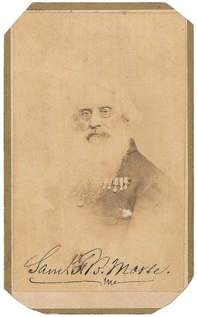 Lot #274 Samuel F. B. Morse Signed Photograph - Image 1