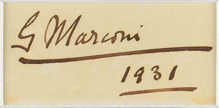 Lot #272 Guglielmo Marconi Signature - Image 2