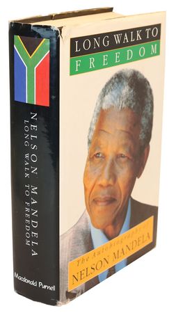 Lot #249 Nelson Mandela: Mandela inscribes 