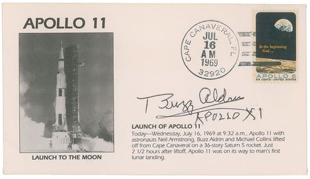 Lot #472 Buzz Aldrin Commemorative Covers - Image 1