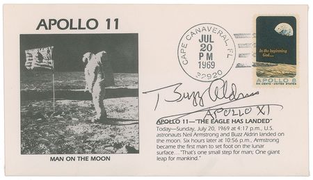 Lot #472 Buzz Aldrin Commemorative Covers - Image 2