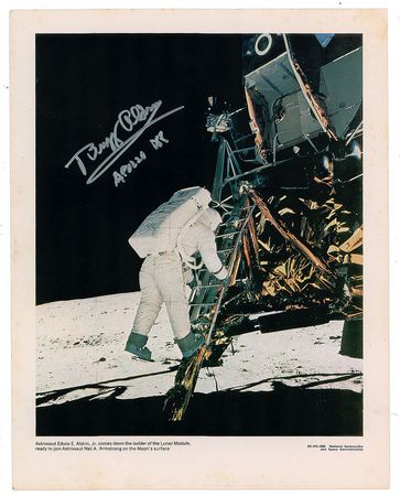 Lot #466 Buzz Aldrin Signed Photographs - Image 1