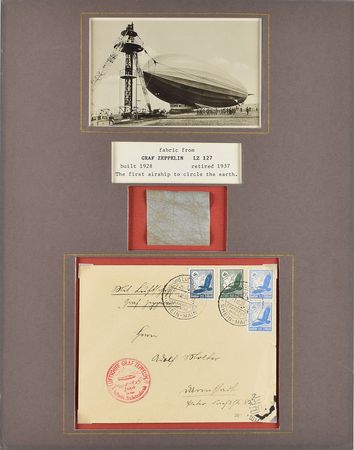 Lot #448 Graf Zeppelin Flown Artifact - Image 1