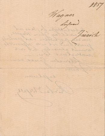 Lot #606 Richard Wagner: On royalties for his operas 'Tannhäuser' and 'Lohengrin' - Image 3